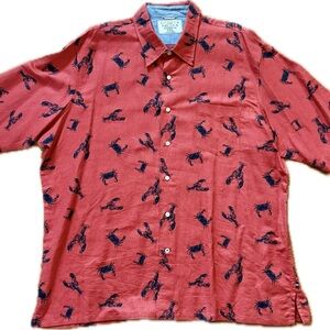 Nautica | Lobster + Crab Bake | Muted Red & Navy Blue | Men’s XXL